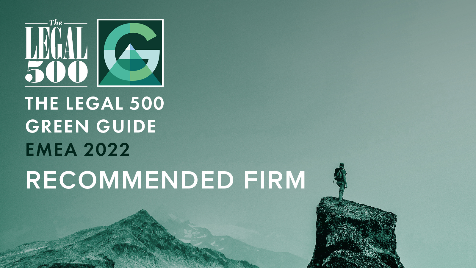 Garrigues, incluido en la primera guía ‘The Legal 500 Global Green Guide’ por su contribución a la transición ecológica